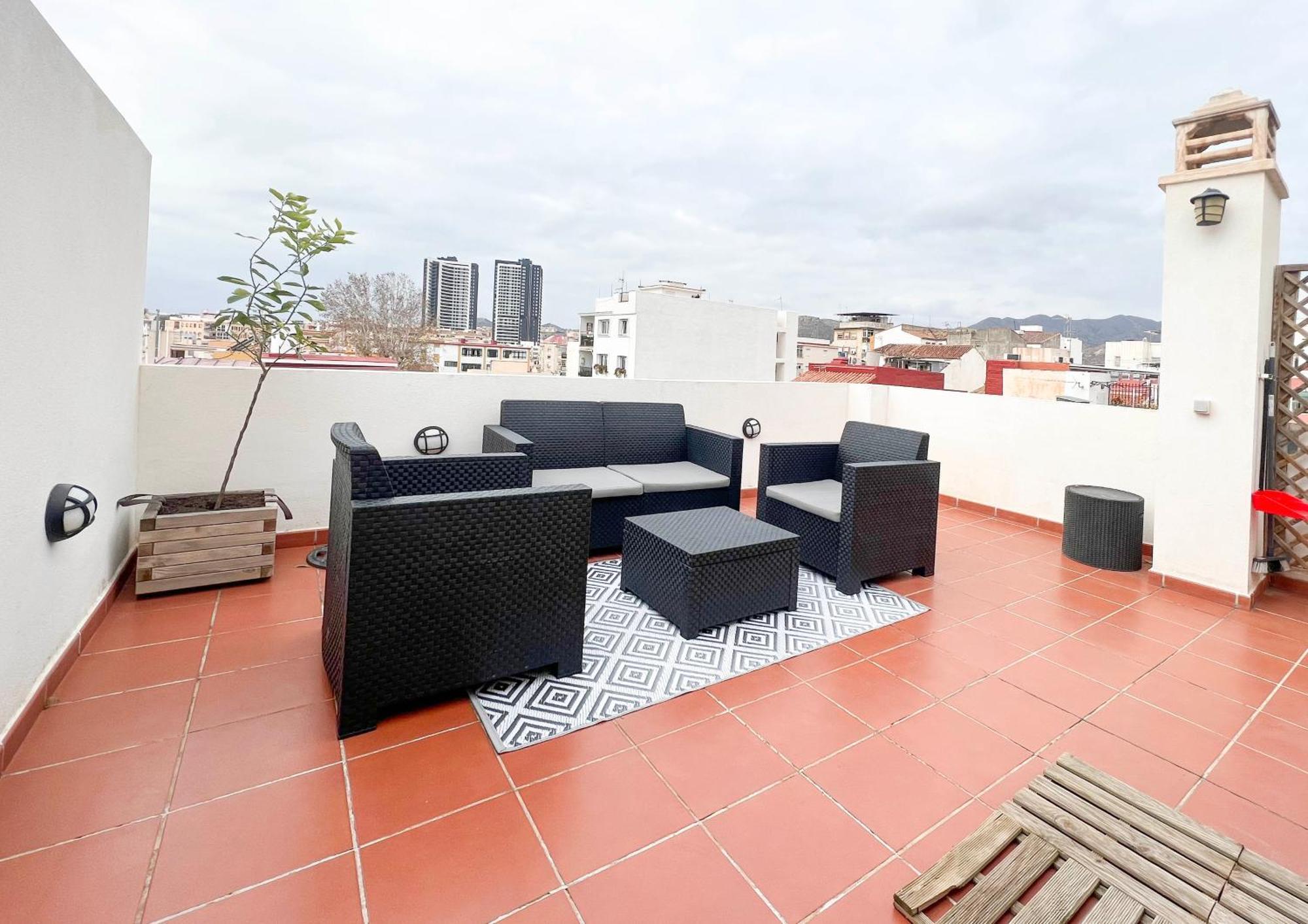 Barcelo 30, Terrace, Center, Garage On Request, Quite Neighborhood, Ba Apartment Malaga Luaran gambar